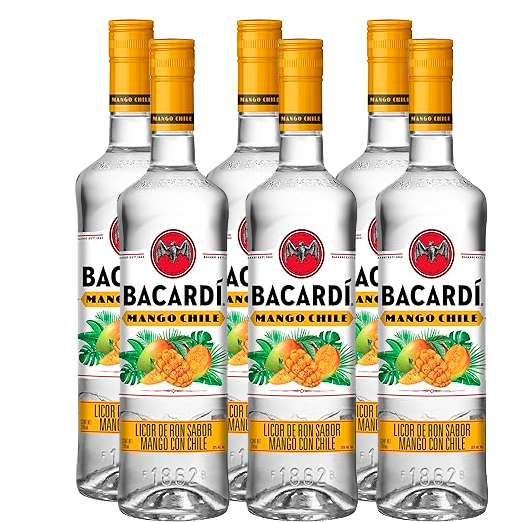 BACARDÍ, Ron Sabor Mango y Chile de 750 ml