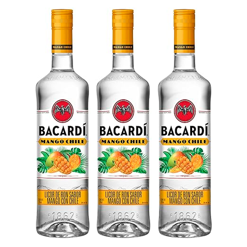 BACARDÍ, Ron Sabor Mango y Chile de 750 ml